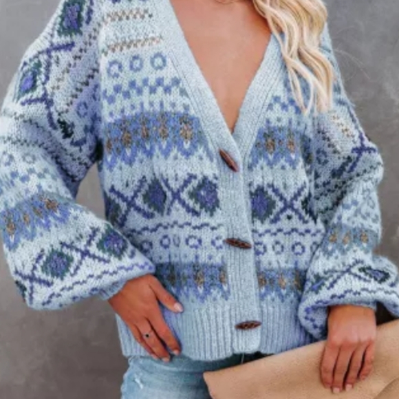 New boutique Aztec toggle cardigan - Picture 10 of 16